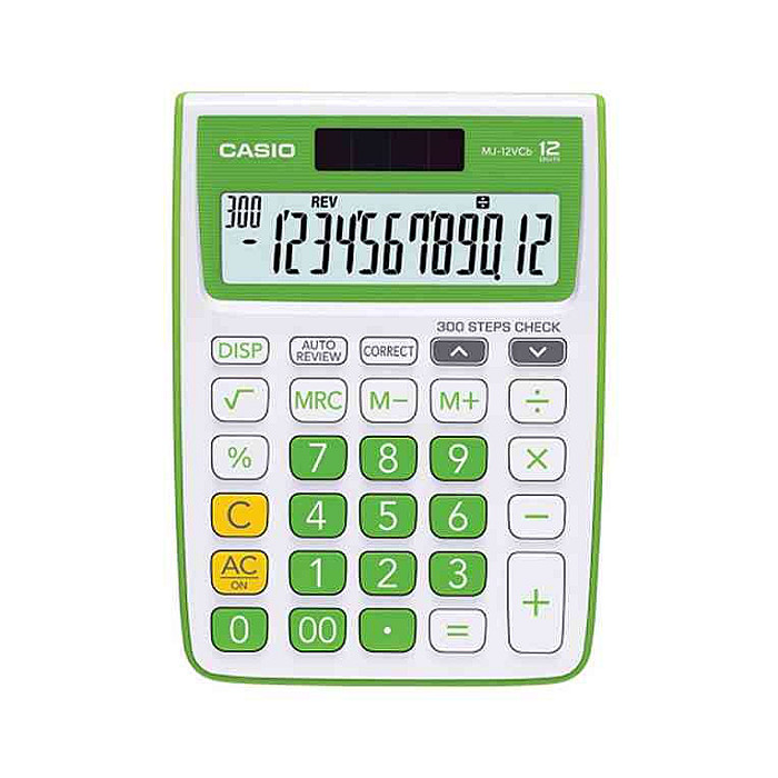 Casio MJ-12VCB-GN Check and Correct Desktop Calculator